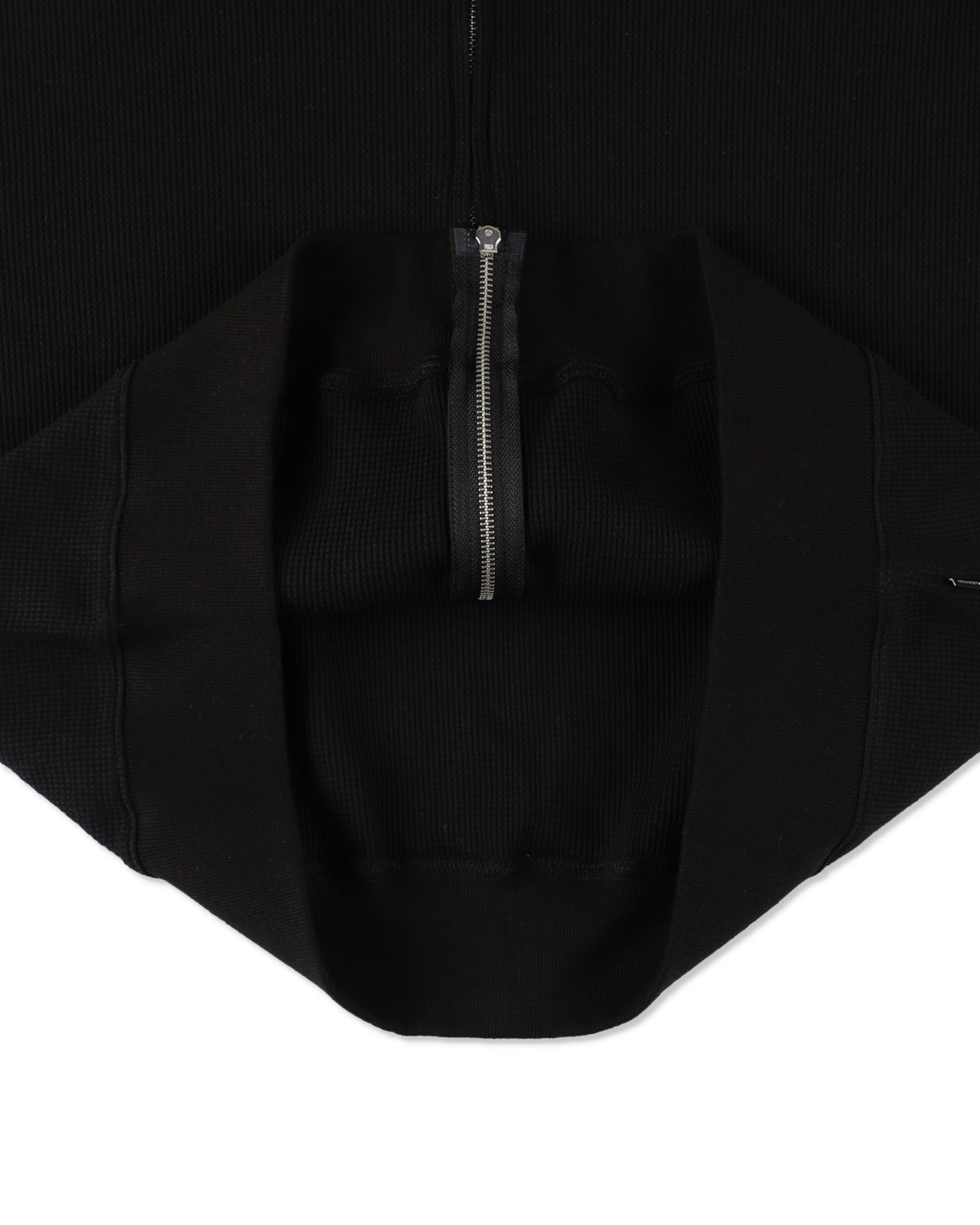 Waffle Zip Up Sweatshirt