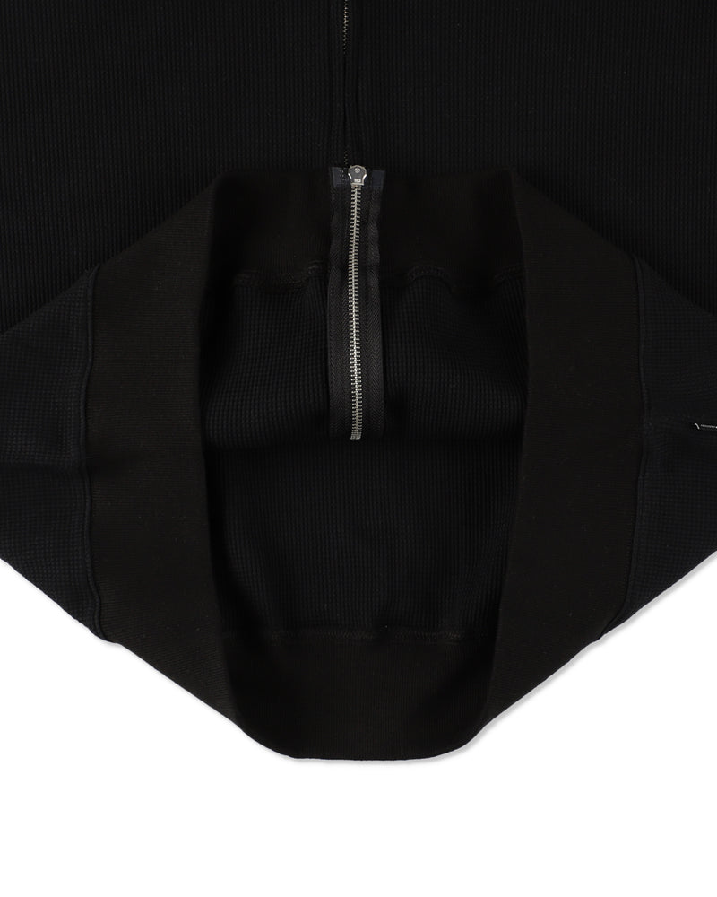 Waffle Zip Up Sweatshirt
