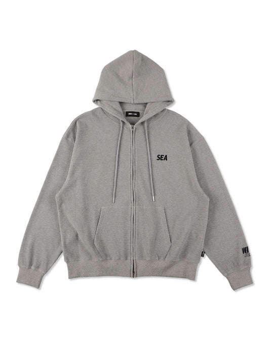 Waffle Zip Up Sweatshirt