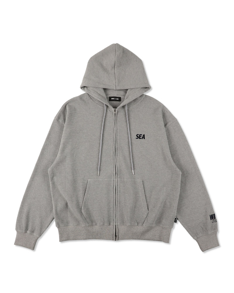 Waffle Zip Up Sweatshirt