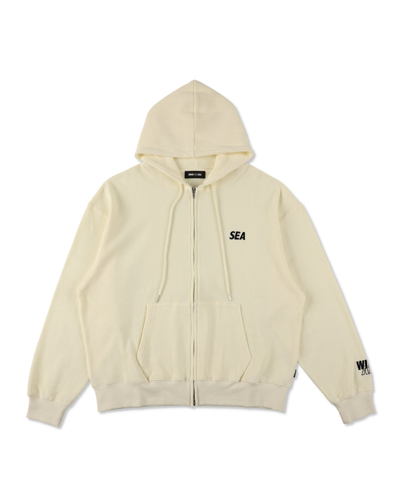 Waffle Zip Up Sweatshirt