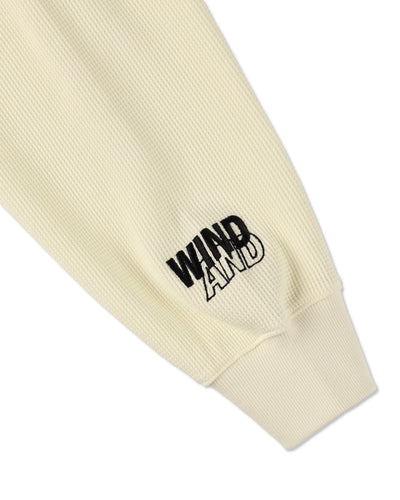 Waffle Zip Up Sweatshirt