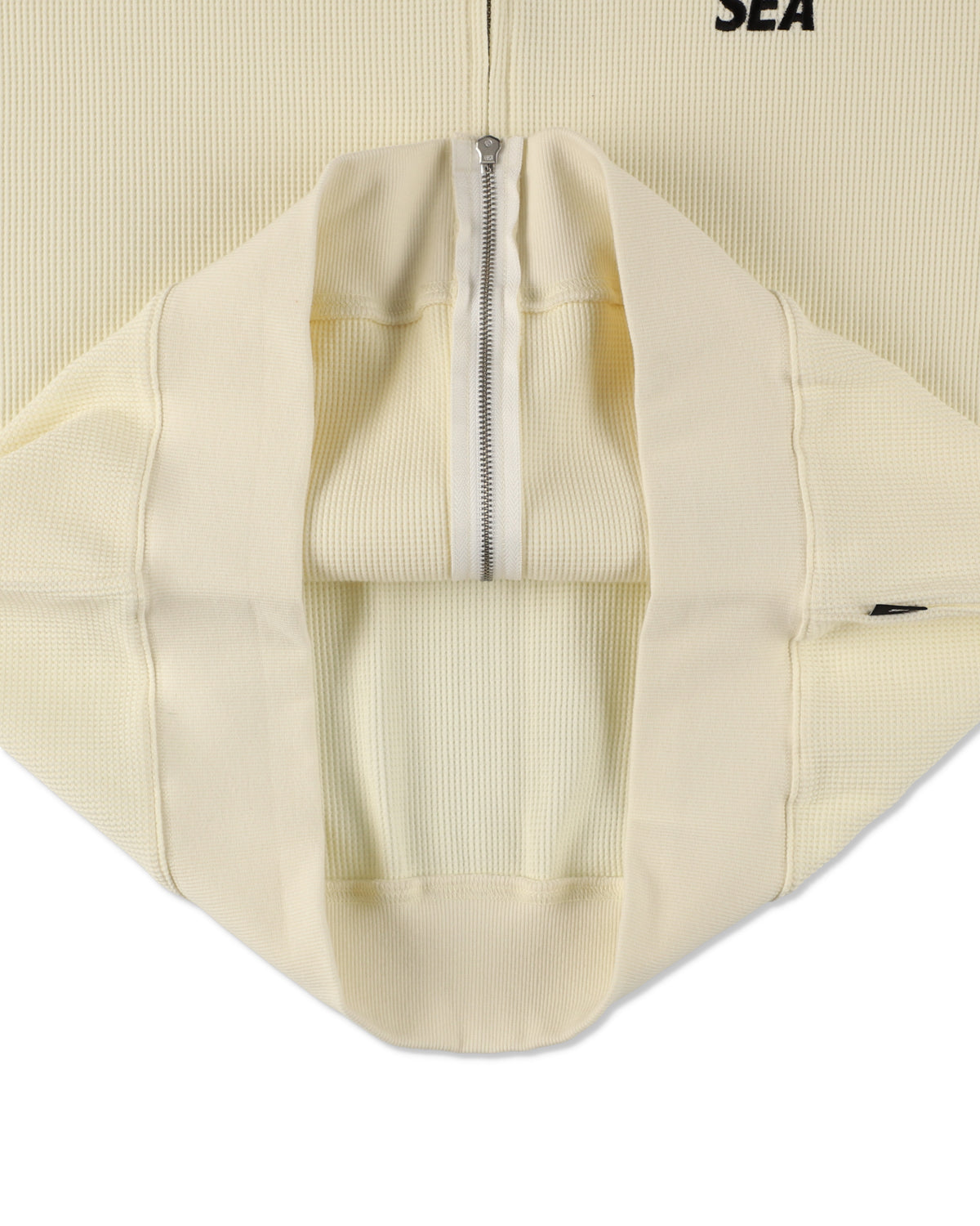 Waffle Zip Up Sweatshirt