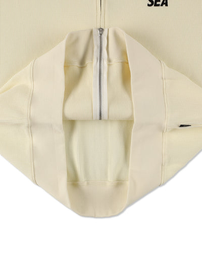 Waffle Zip Up Sweatshirt