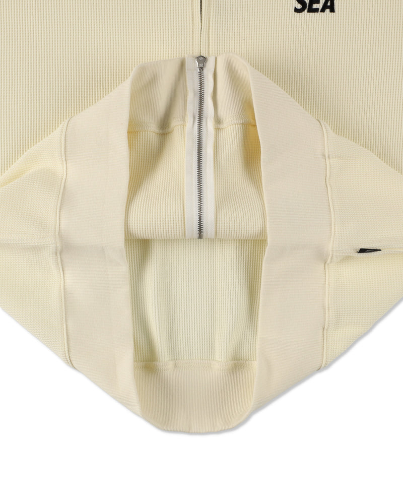 Waffle Zip Up Sweatshirt