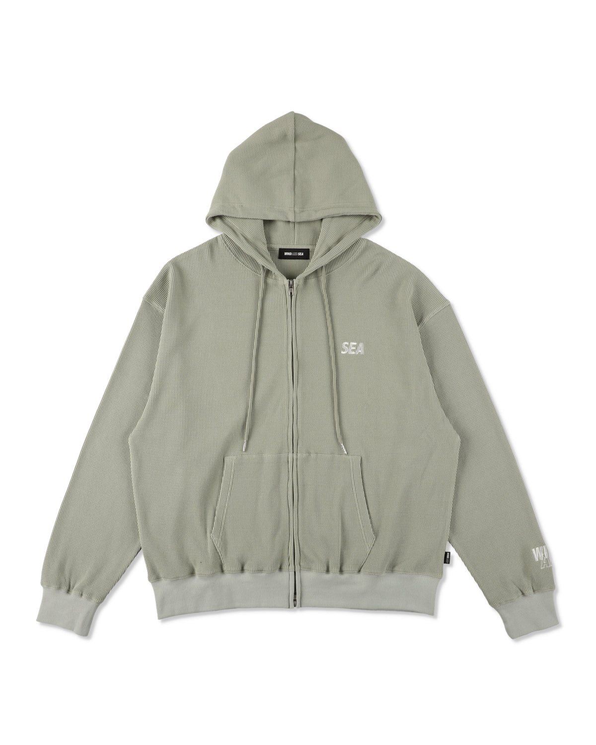 Waffle Zip Up Sweatshirt