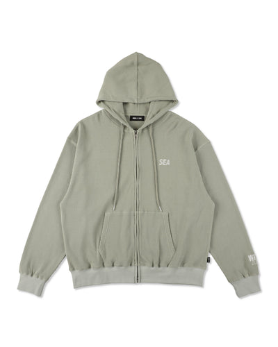 Waffle Zip Up Sweatshirt