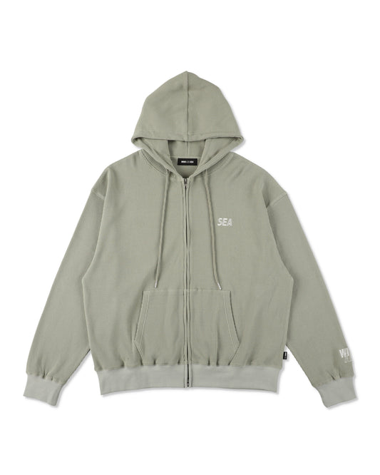 Waffle Zip Up Sweatshirt