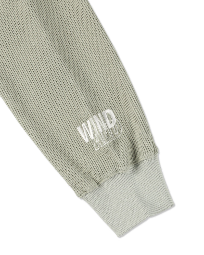 Waffle Zip Up Sweatshirt