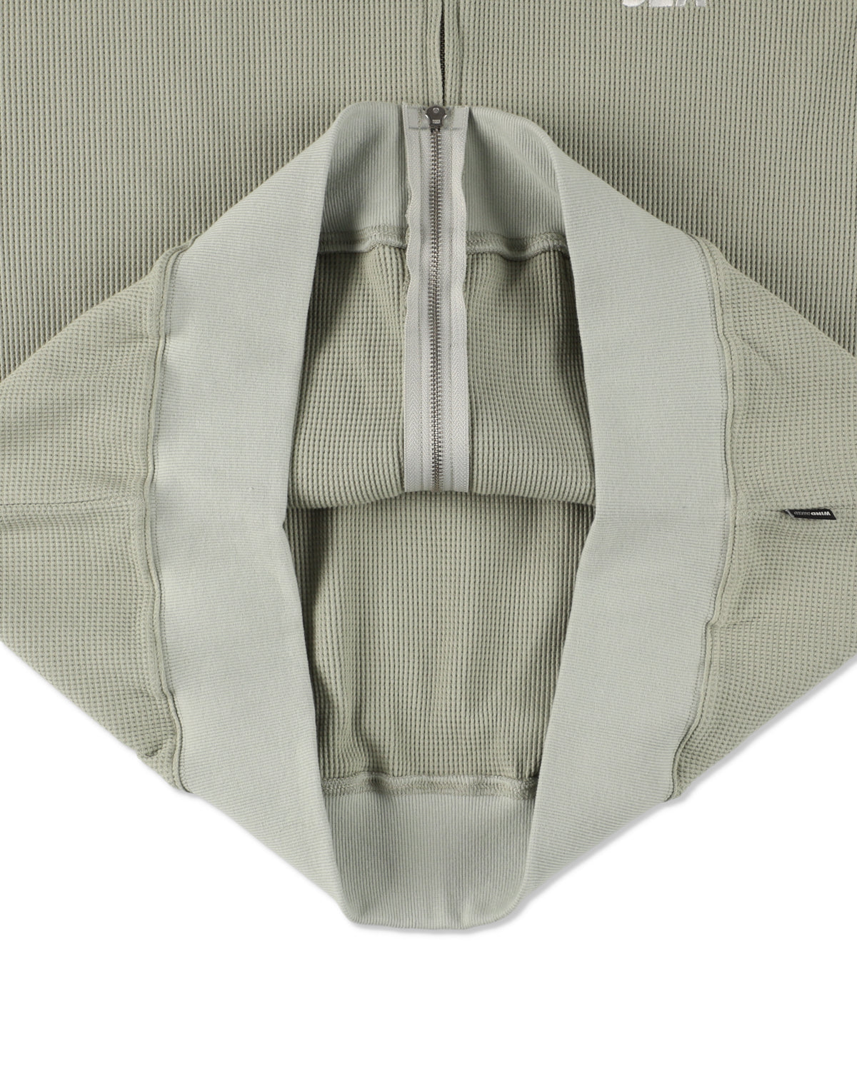 Waffle Zip Up Sweatshirt