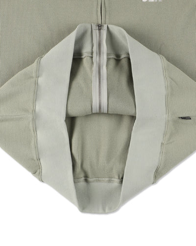 Waffle Zip Up Sweatshirt