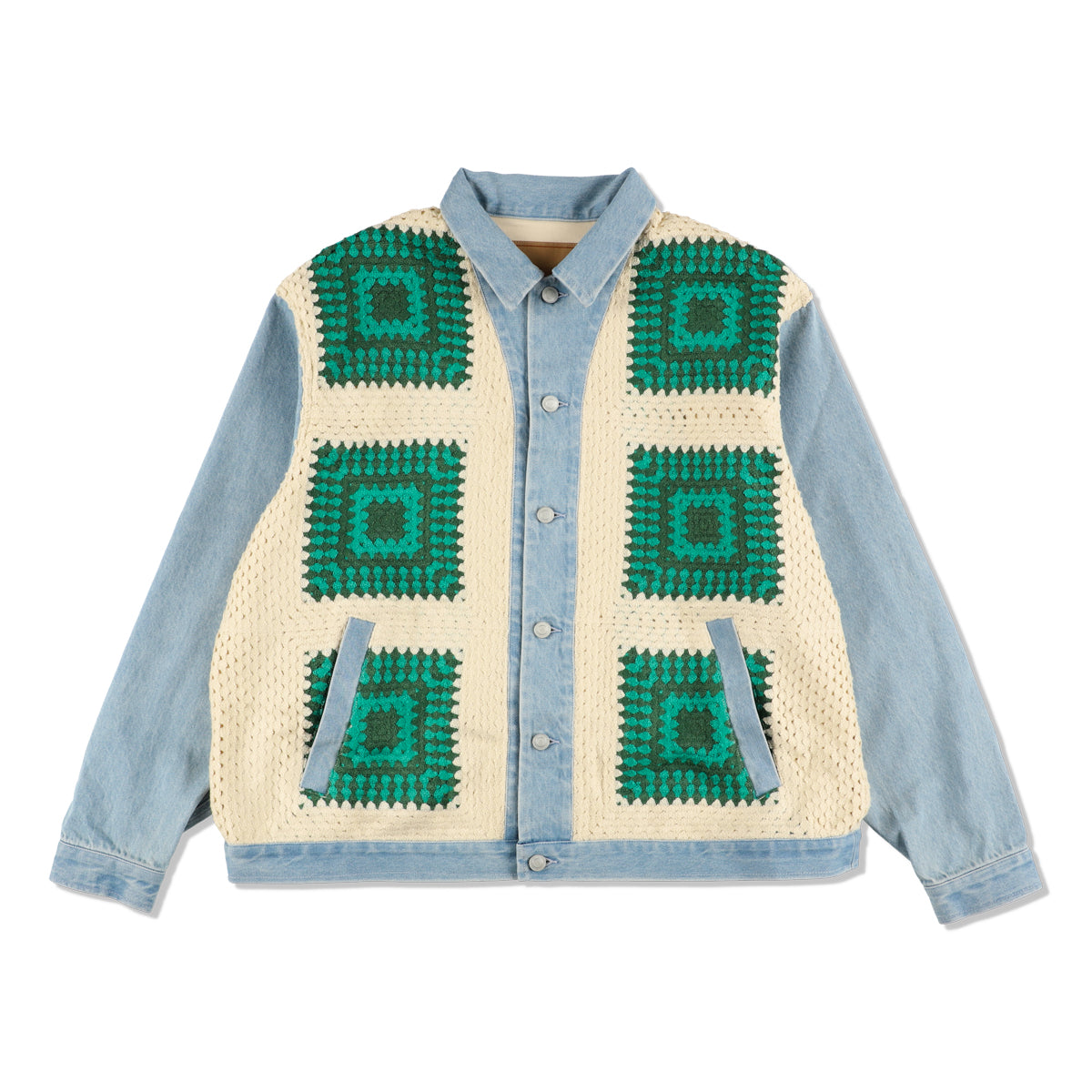 CROCHETKNIT x DENIM JACKET