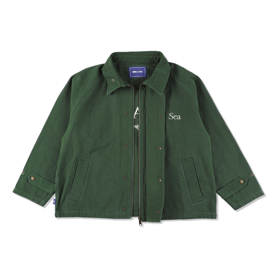 DUCK CANVAS RIDING JACKET / GREEN