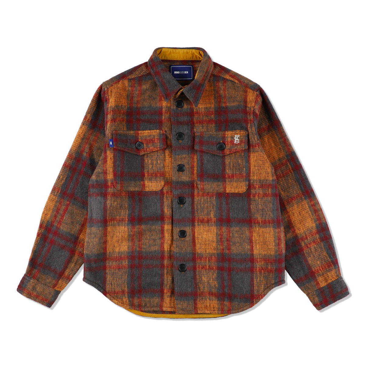 SHAGGY PLAID CPO SHIRT JACKET