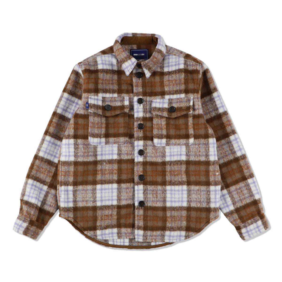 SHAGGY PLAID CPO SHIRT JACKET