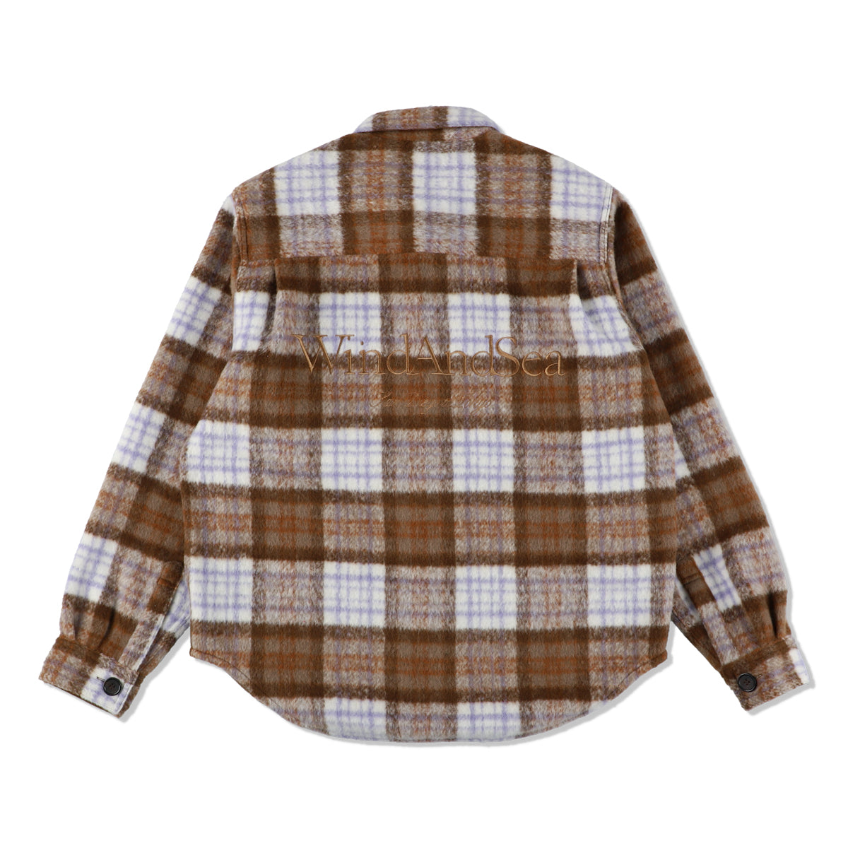 SHAGGY PLAID CPO SHIRT JACKET