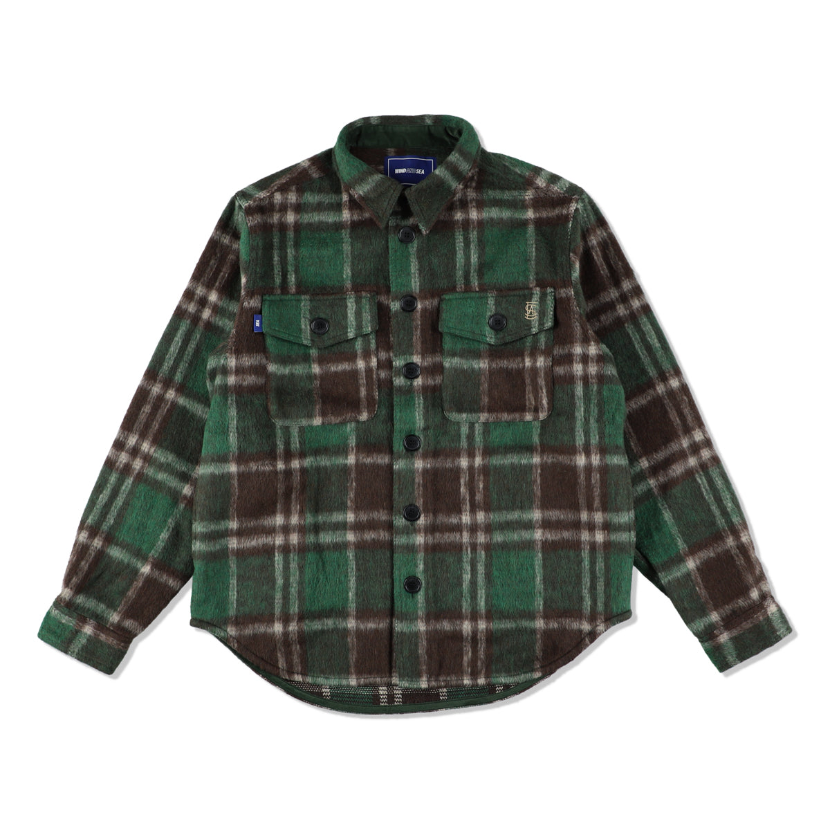 SHAGGY PLAID CPO SHIRT JACKET