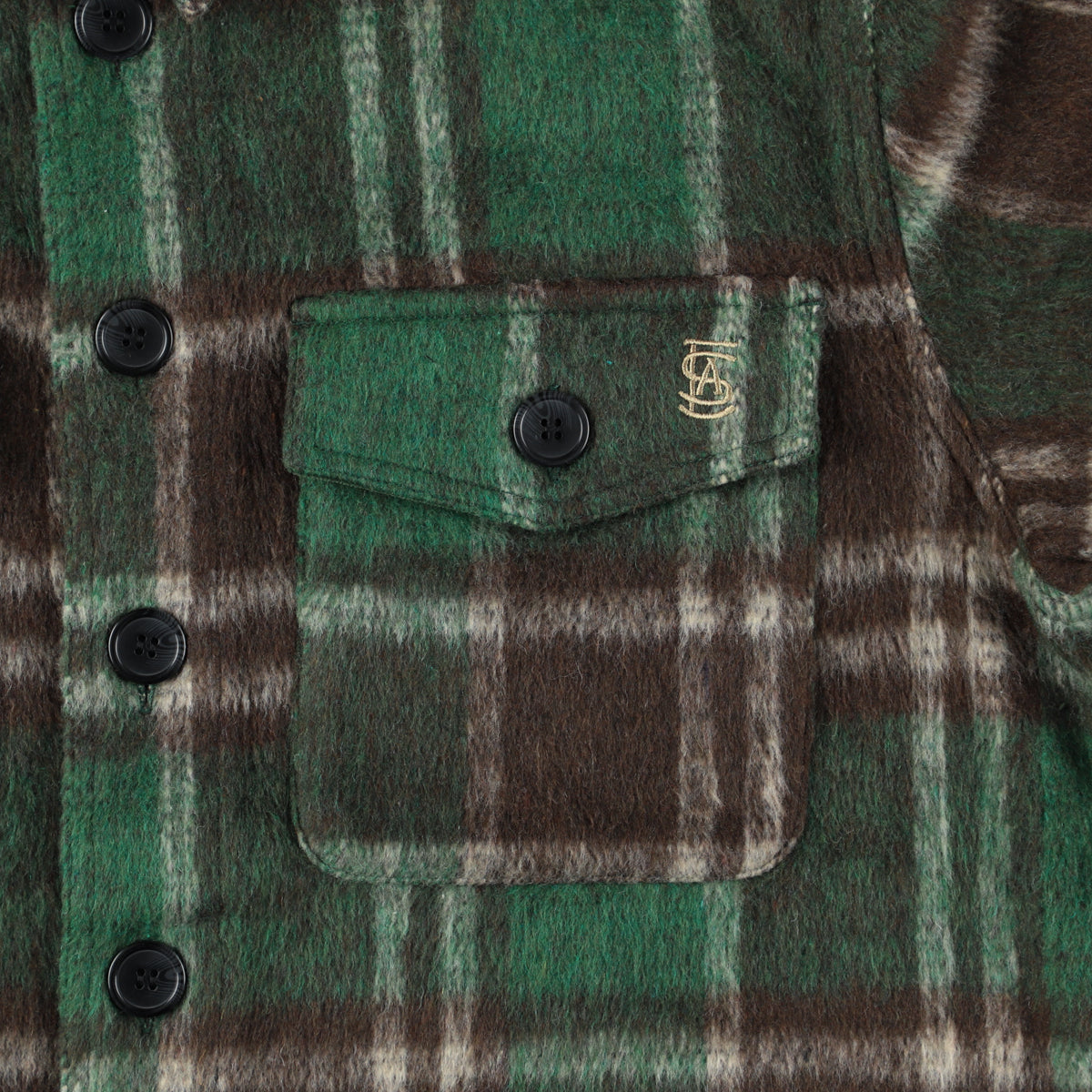 SHAGGY PLAID CPO SHIRT JACKET