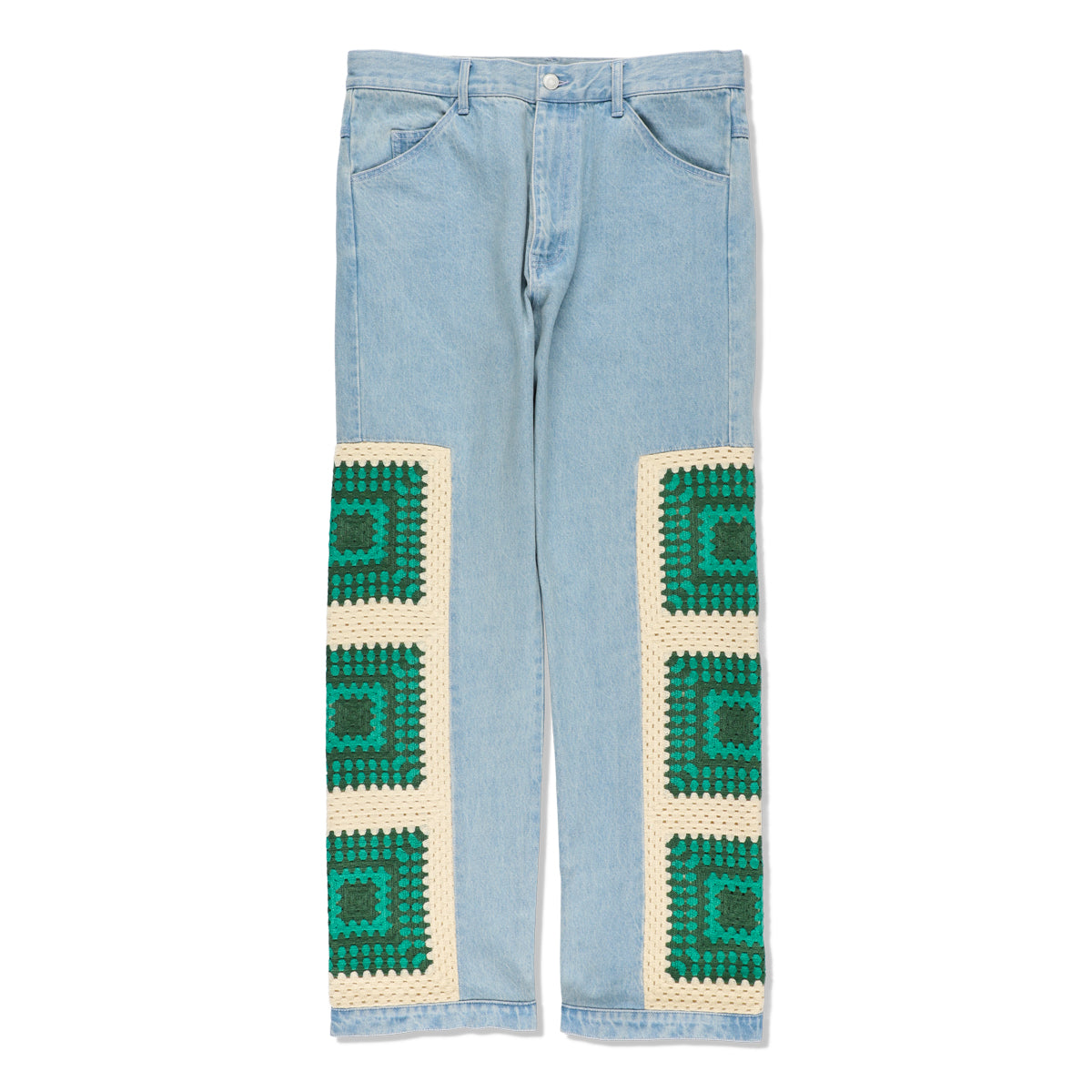 CROCHETKNIT x DENIM PANTS