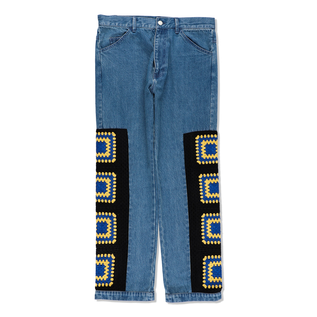 CROCHETKNIT x DENIM PANTS