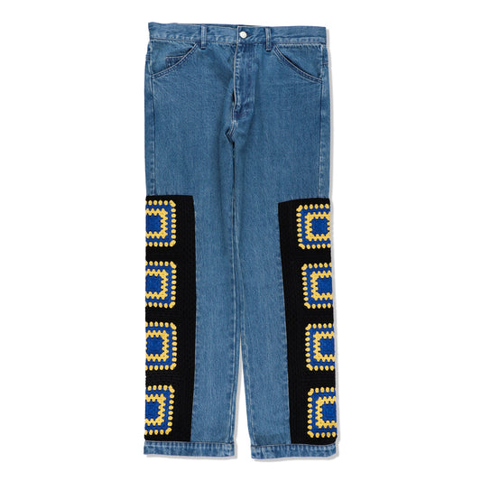 CROCHETKNIT x DENIM PANTS