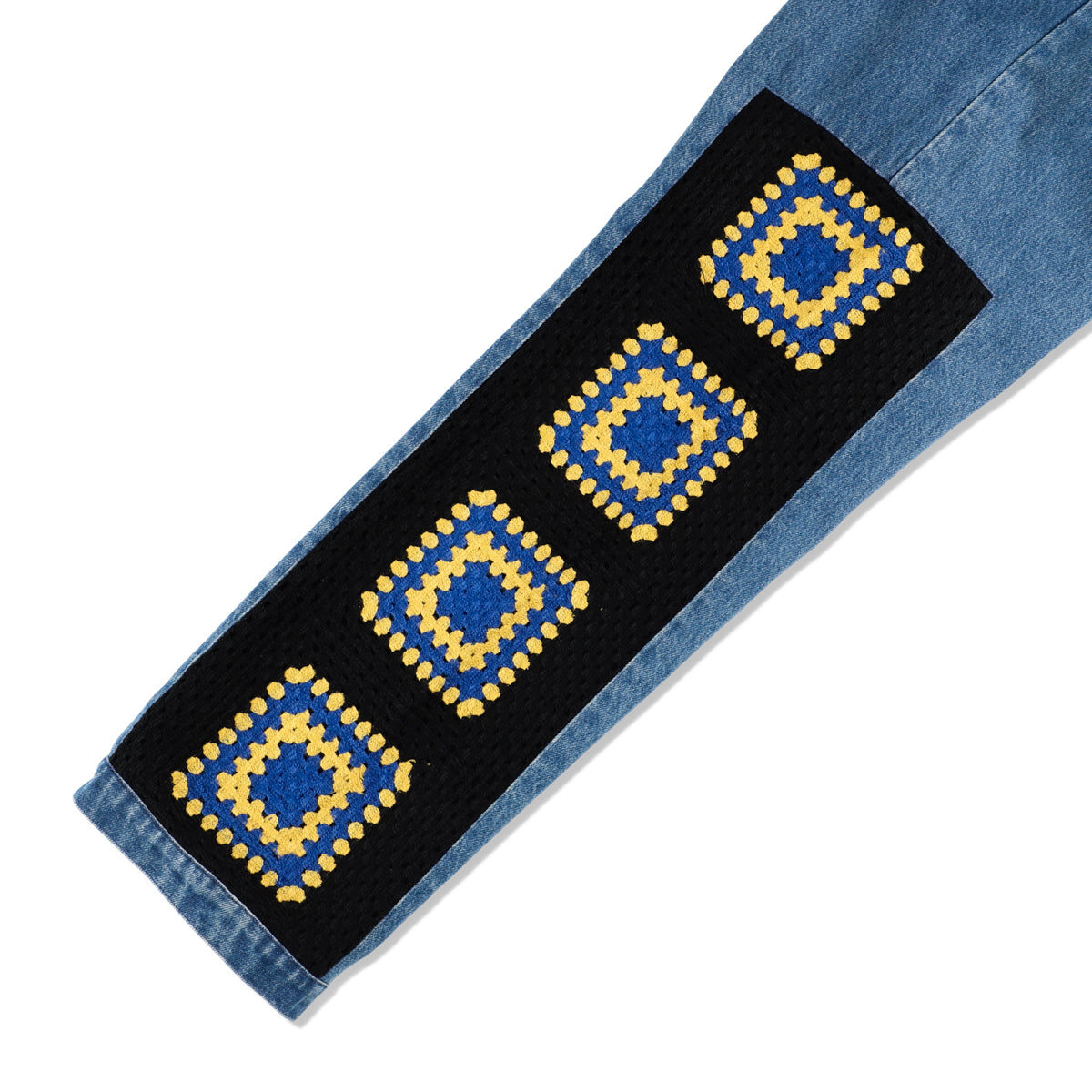 CROCHETKNIT x DENIM PANTS