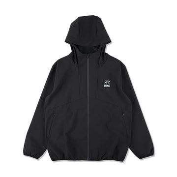 Wind Wave Light Packable Nylon Parka / BLACK