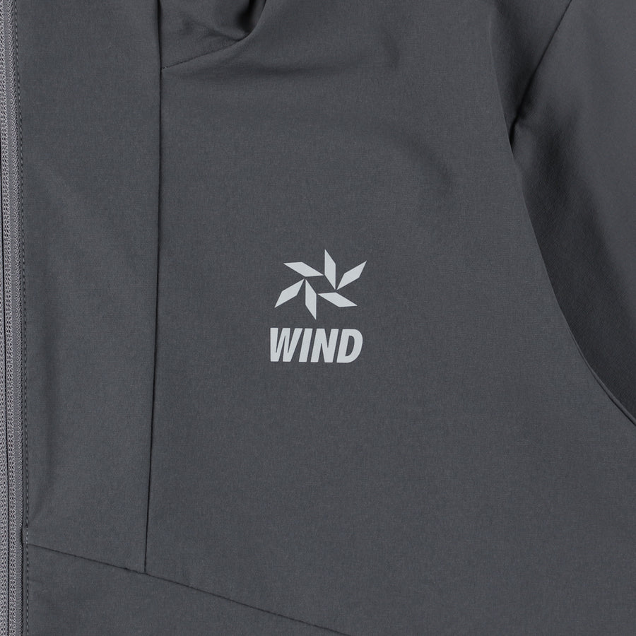 Wind Wave Light Packable Nylon Parka / CHARCOAL