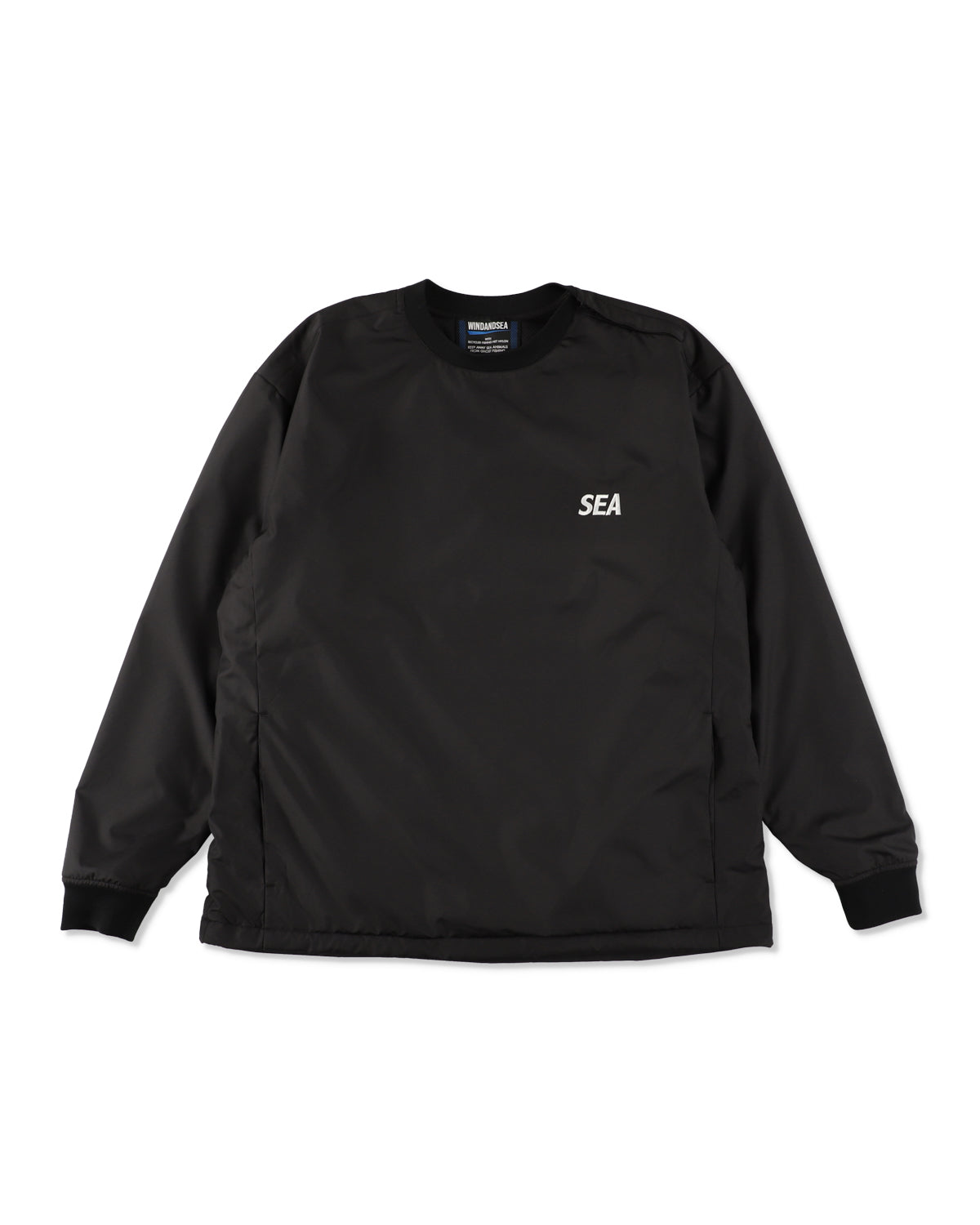 WARM UP PULLOVER SHIRT WITH FISHINGNET RECYCLE MATERIAL