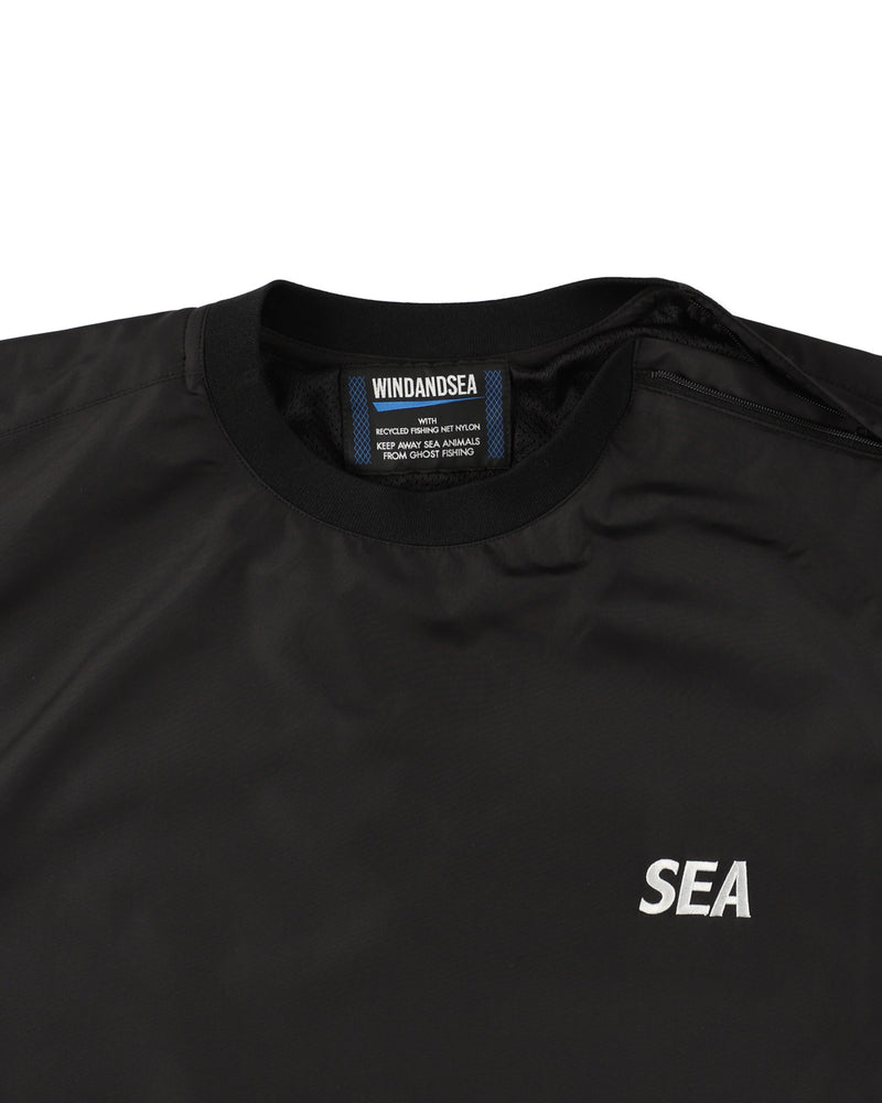 WARM UP PULLOVER SHIRT WITH FISHINGNET RECYCLE MATERIAL