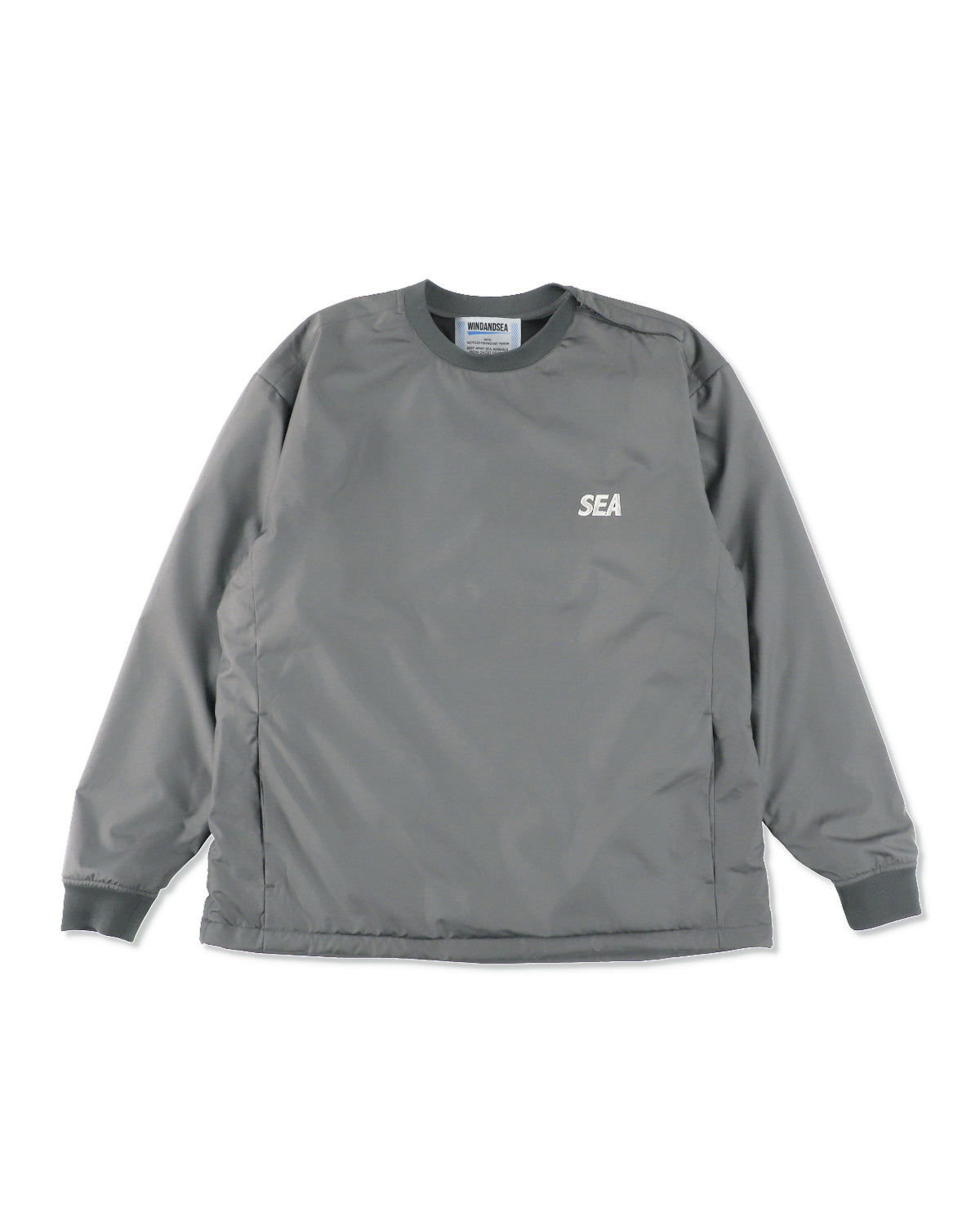 WARM UP PULLOVER SHIRT WITH FISHINGNET RECYCLE MATERIAL