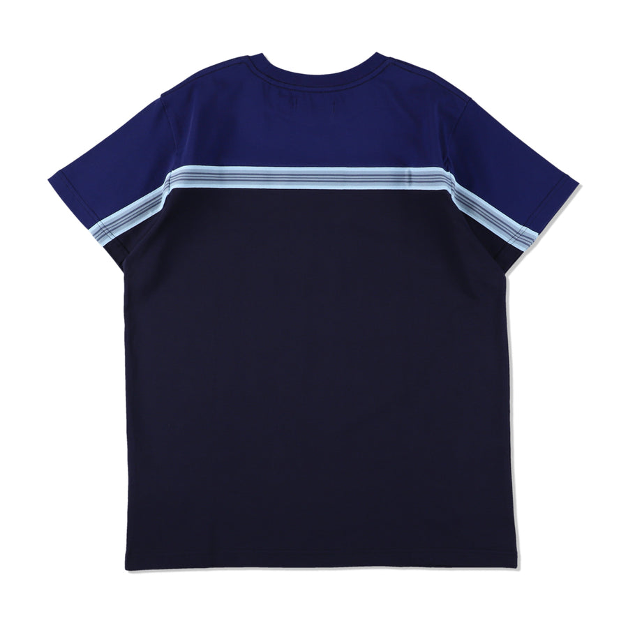 Switched Border S/S Tee / NAVY