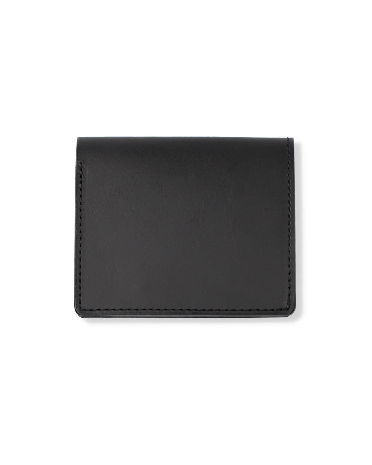 BLACK SEA LEATHER FLAT CARD HOLDER