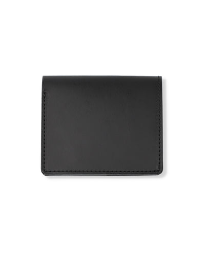 BLACK SEA LEATHER FLAT CARD HOLDER