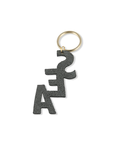 BLACK LEATHER (S_E_A) KEY HOLDER