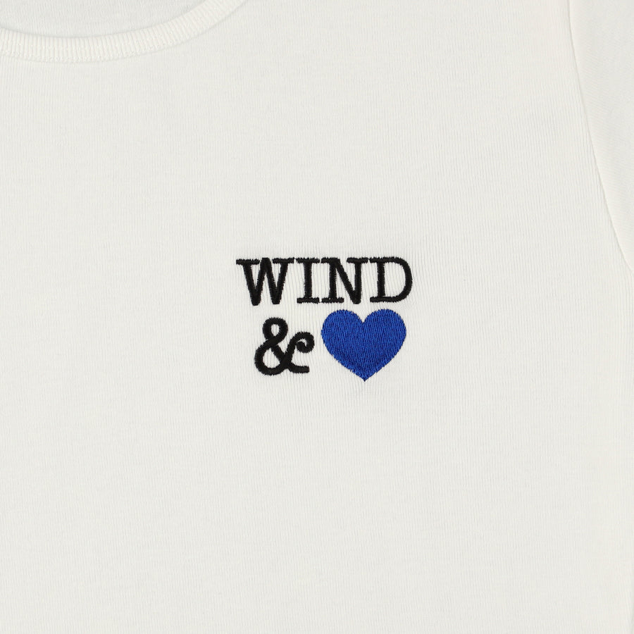 Front Logo Mini Tee(Heart) / WHITE