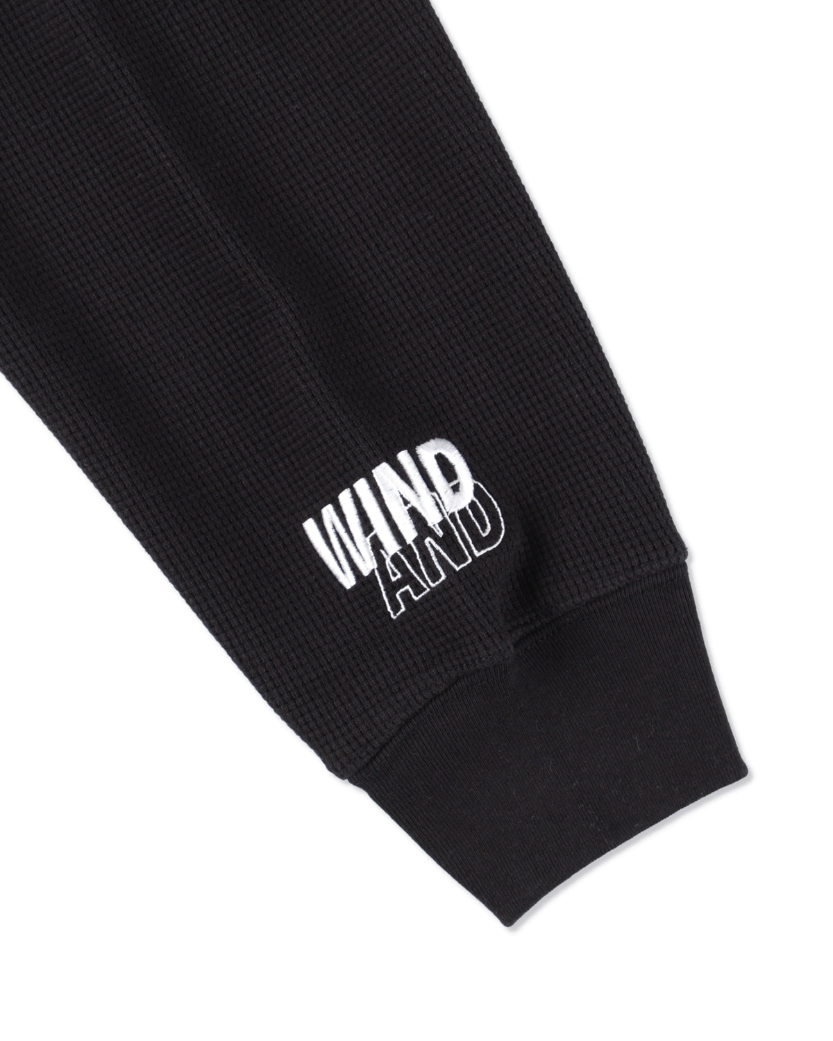 HEAVY WAFFLE HALF ZIP SWEATSHIRT