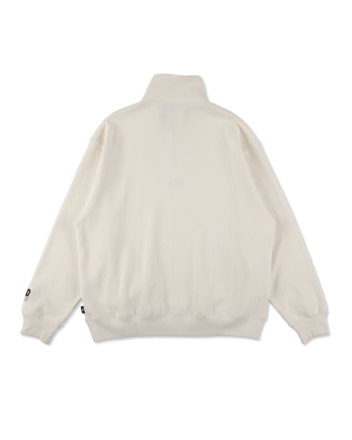 HEAVY WAFFLE HALF ZIP SWEATSHIRT