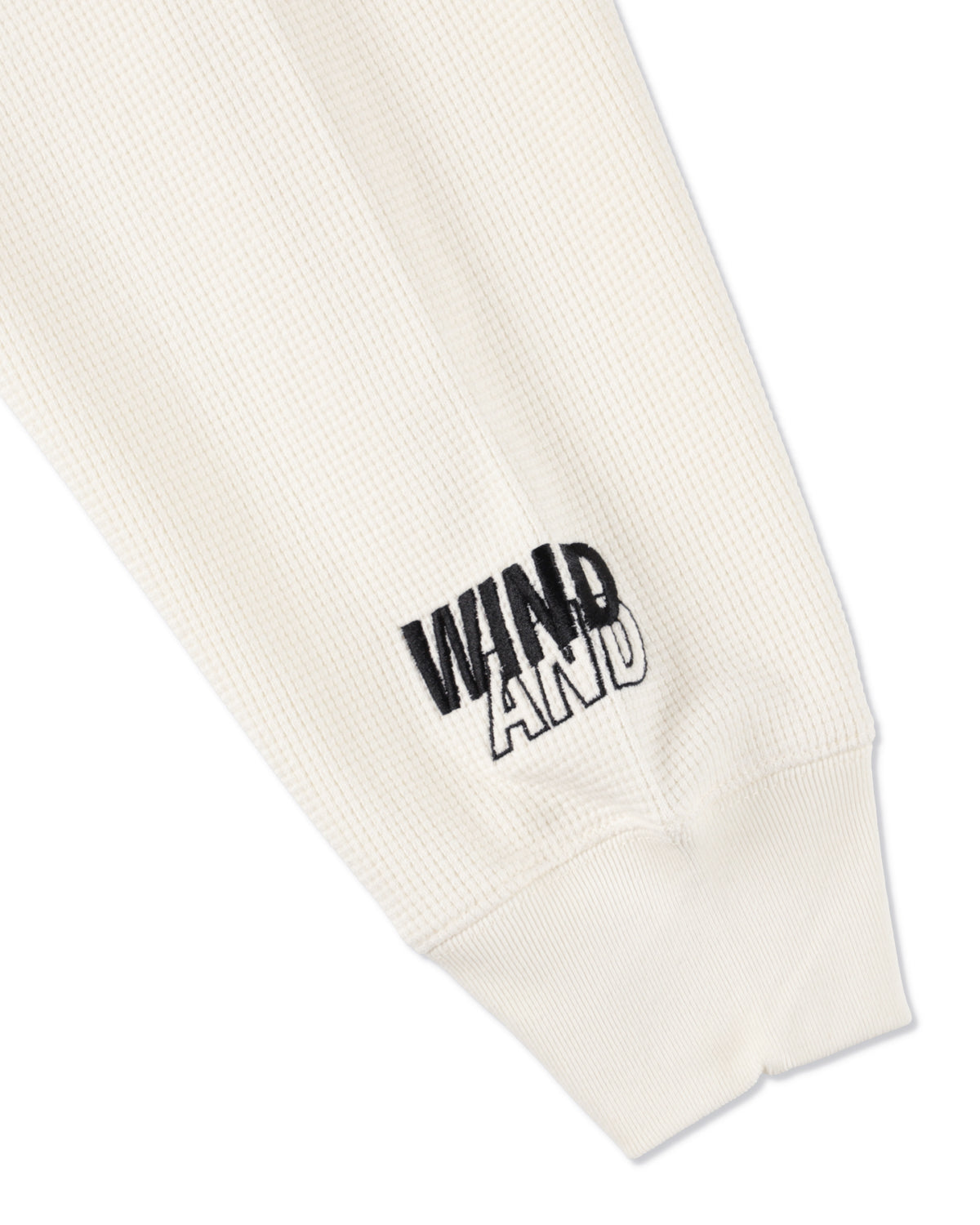 HEAVY WAFFLE HALF ZIP SWEATSHIRT – WIND AND SEA