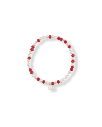 IVX JAPAN WDS Pearl & White Hearts Bracelet