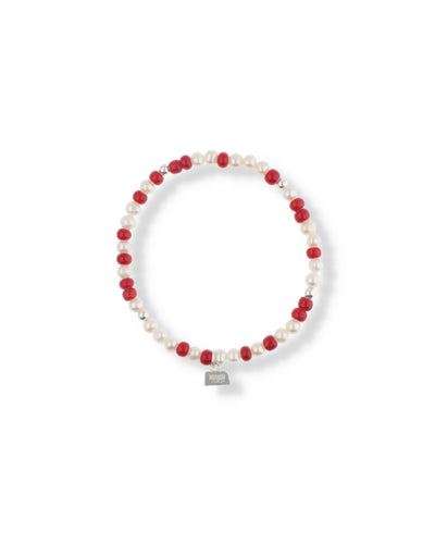 IVX JAPAN WDS Pearl & White Hearts Bracelet