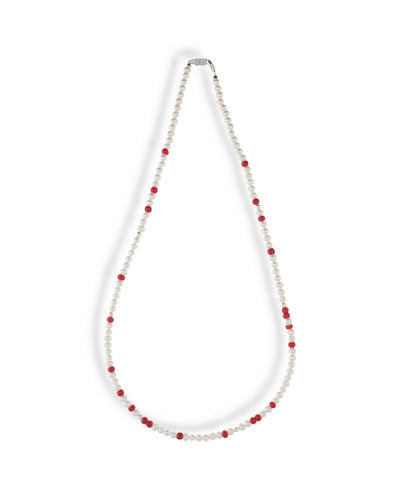 IVX JAPAN WDS Pearl & White Hearts Necklace