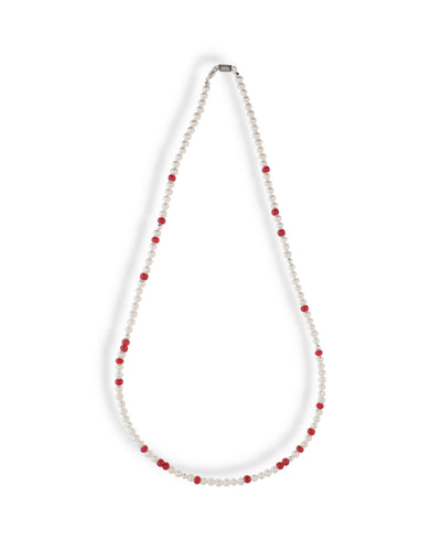 IVX JAPAN WDS Pearl & White Hearts Necklace