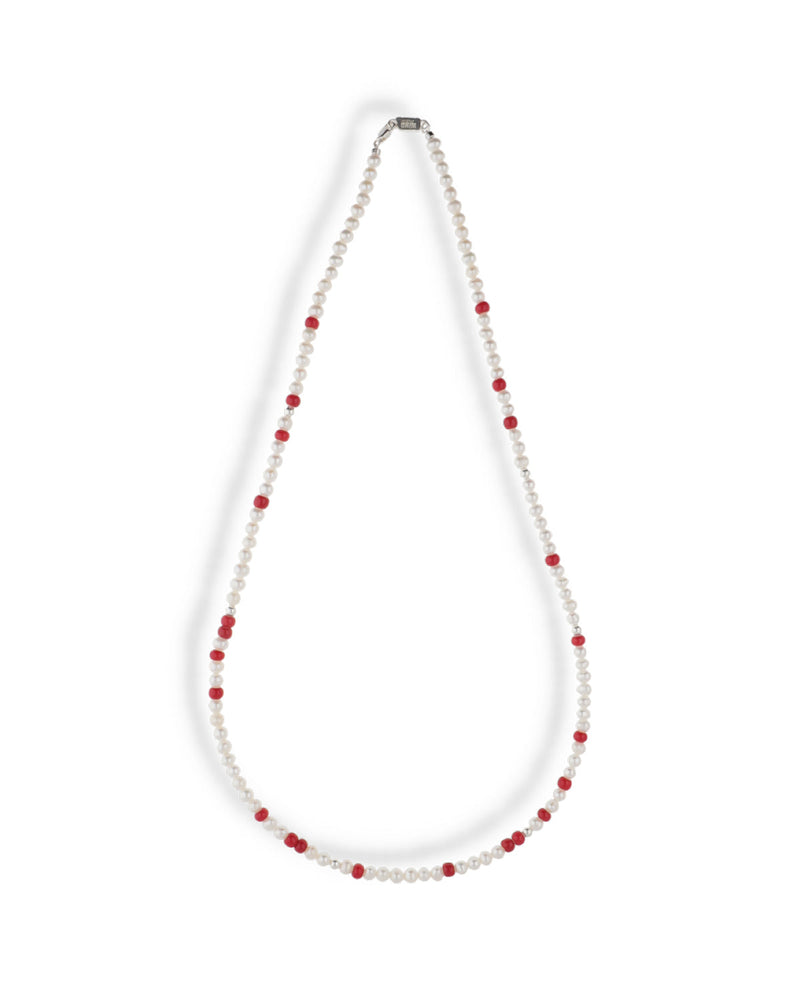 IVX JAPAN WDS Pearl & White Hearts Necklace