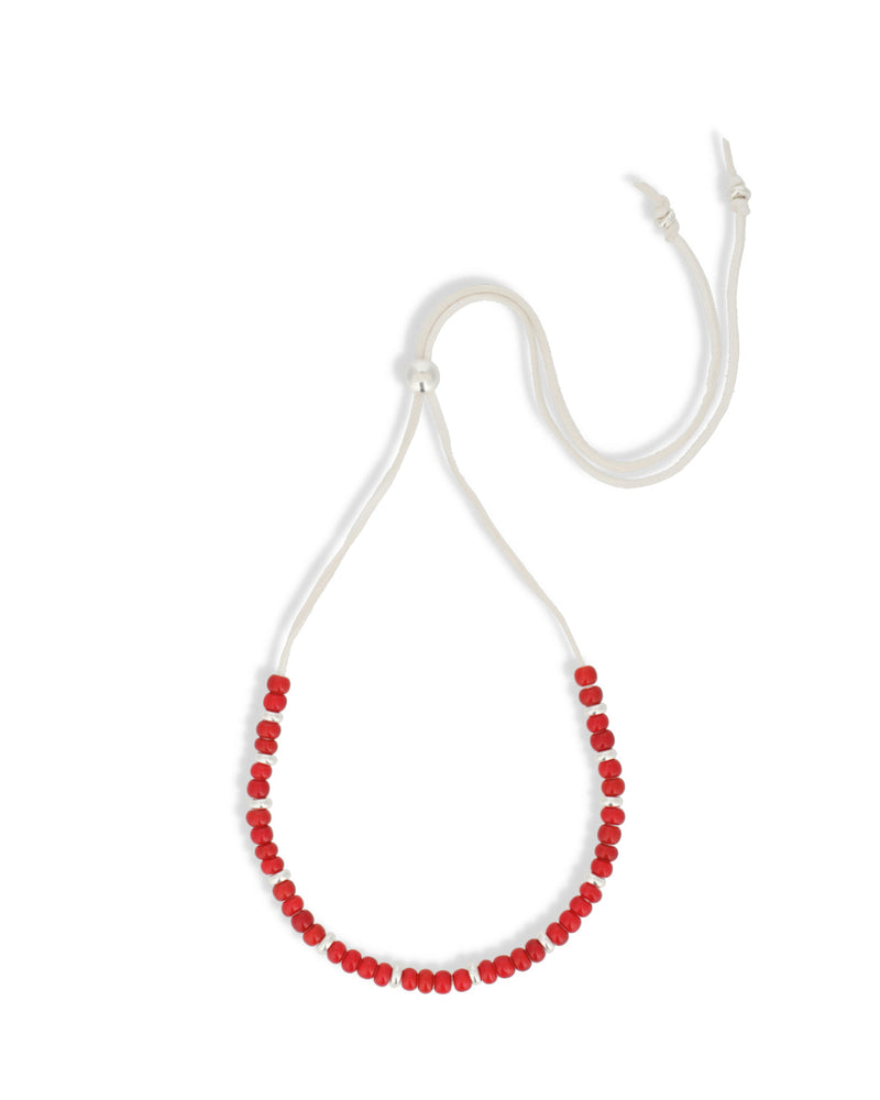 IVX JAPAN  WDS White Hearts Deerskin Necklace