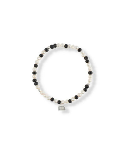 IVX JAPAN  WDS Silver Pearl & White Hearts Bracelet