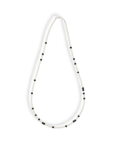 IVX JAPAN  WDS Silver Pearl & White Hearts Necklace