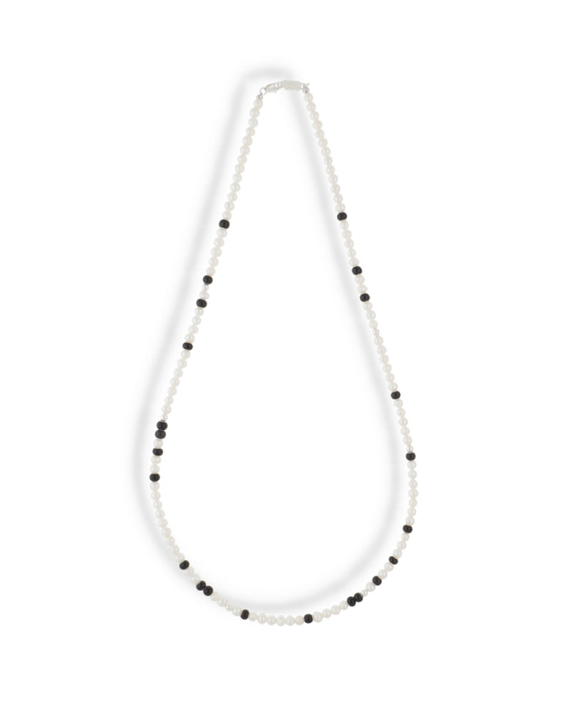 IVX JAPAN  WDS Silver Pearl & White Hearts Necklace