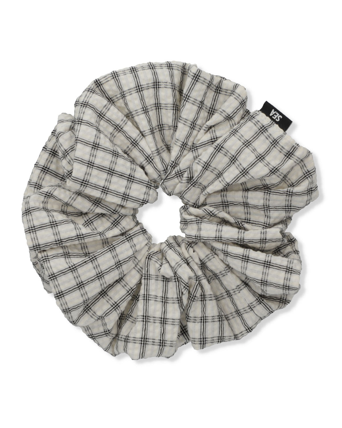 PLAID BIG HAIR TIE