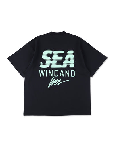 LINE HALFTONE SEA S/S TEE